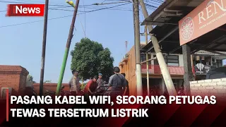 Petugas Pemasang WiFi Tewas Kesetrum Kabel Listrik di Kota Mojokerto