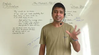 ""The HUMAN  ABSTRACT" BY WILLIAM BLAKE Class 12 English