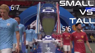 TALLEST VS SMALLEST PLAYERS IN FIFA 21 *HILARIOUS*