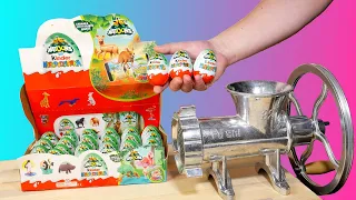 Kinder Surprise Eggs vs Meat Grinder #2 💛 Experiment