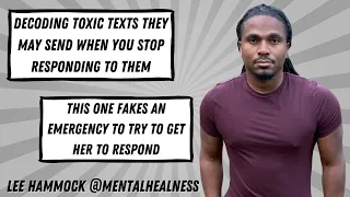 Decoding messages a Narcissist could send when you stop contacting them. They could fake emergencies