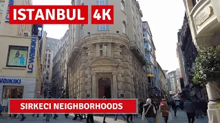 Istanbul 1 March 2022 Sirkeci Walking Tour|4k UHD 60fps