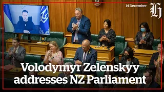 Ukrainian President Volodymyr Zelenskyy addresses NZ Parliament | nzherald.co.nz