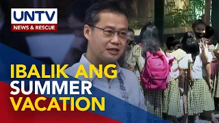 April at May na bakasyon ng mga estudyante, dapat nang maibalik — Sen. Gatchalian