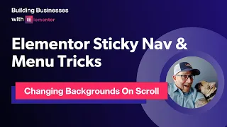 Menu Background Color Change On Scroll With Elementor's Sticky Header