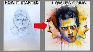 Reacting To My OLD Crappy Art from Child to Adult!
