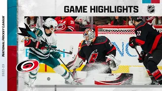 Sharks @ Hurricanes 1/27 | NHL Highlights 2023