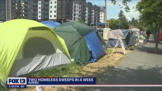 Burien sees two homeless encampment sweeps in a week | FOX 13 Seattle