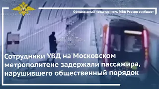 Ирина Волк: Полицейские задержали мужчину, нарушившего общественный порядок в московском метро