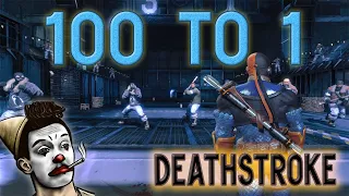 "100 to 1" Deathstroke Combat Challenge (All Medals) | Arkham Origins
