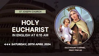 Daily Live Holy Eucharist | Daily Live Holy Mass @ 6:15 am, Sat 20/4/24, St Joseph Church, Mira Road