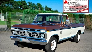 Ford F-250 Pick-Up von 1976 V8 Original Style mit tollem Sound!