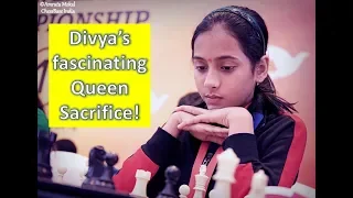Divya Deshmukh's fascinating queen sacrifice at the Commonwealth Championships 2019
