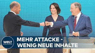 Zweites TV-TRIELL der Kanzlerkandidaten: LASCHET verschärft seine Attacken gegen SCHOLZ