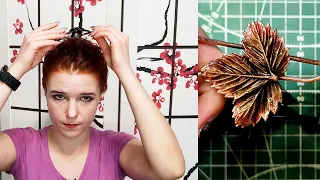 КАК СДЕЛАТЬ ЗАКОЛКУ ДЛЯ ВОЛОС СВОИМИ РУКАМИ? ГАЛЬВАНИКА.  HANDMADE. DIY. JEWELRY TUTORIAL.