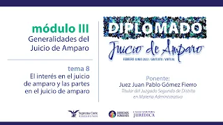 Martes 8 de marzo de 2022. Diplomado "Juicio de Amparo", edición 2022. Módulo III.