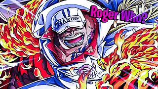 Akainu 6 Star sent Roger Home (Magma Marine) on All Star Tower Defense | Roblox