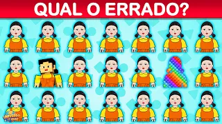 30 JOGOS ROUND 6 PARA TESTAR SUA MENTE | ENCONTRE OS ERROS | ENCONTRE O EMOJI DIFERENTE | SQUID GAME