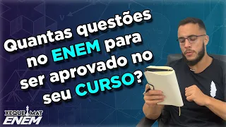 Quantas QUESTÕES preciso ACERTAR para alcançar a NOTA para MEU CURSO + TRI