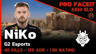 5300 ELO NiKo G2 GETS 40 KILLS on ANUBIS🔥 w/m0NESY (ANUBIS) FACEIT LVL 10 / CSGO POV / Sep 1, 2023