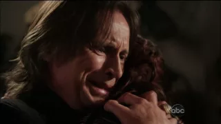 Once Upon A Time 2x22 "And Straight On 'Til Morning"  Rumple Wakes Up Belle From  Spell HD