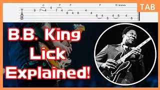B.B. King Lick 3 From Blues Boys Tune Live At Montreux 1993 / Blues Guitar Lesson