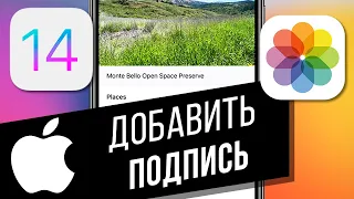 Как добавить подпись к фото и видео на iPhone в iOS 14 | Поиск файлов по описанию