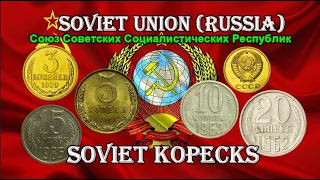 OLD RUSSIAN KOPECKS COIN - SOVIET UNION RUSSIA- WORTH COLLECTING