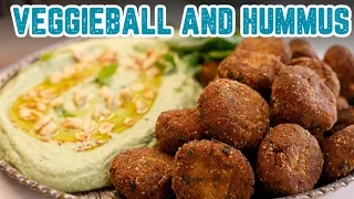 Somekind of a Falafel & Hummus Combo 🤩 MUST Try Refika EATBALL & BASIL HUMMUS! New Years Recipe🎄☃️