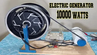 I turn electric car wheel into 220v electric generator