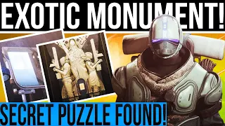 EXOTIC MONUMENT & SECRET PUZZLE! Xur Quest!! 😇