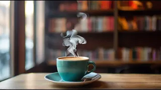 [No ads]Cozy Coffee Shop Ambience & Sweet Jazz Music ☕ Smooth Jazz  Music for Relax, Study, Work