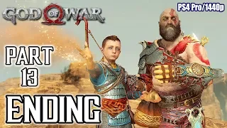 GOD OF WAR [ENDING] Walkthrough PART 13 (PS4 Pro) No Commentary Gameplay @ 1440p ✔
