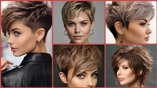 (short pixie hair)CORTE PELO CORTO DAMAS DE +55-60 AÑOS - CORTE DE CABELLO PIXIE BOB CORTO😎