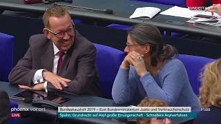 Haushaltswoche im Bundestag: Etat für das Justiz- und Verbraucherschutzministerium am 22.11.2018