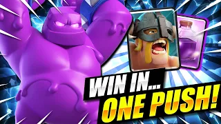 3 CROWNS IN 60 SECONDS ONLY!! WORLD’S MOST TOXIC DECK EVER!! Clash Royale Elixir Golem Deck