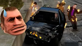 Niko thinks Pegorino is a good actor ! In traffic at a speed of 9999999！ - GTA4