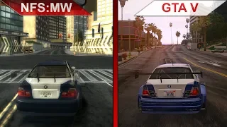 BMW M3 GTR in NFS: Most Wanted vs. GTA V REDUX | PC