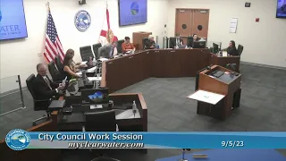 City Council Work Session 9/5/23