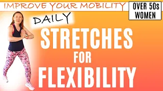 DAILY STRETCHES FOR IMPROVED FLEXIBILITY | FOR WOMEN OVER 50 | Lively Ladies