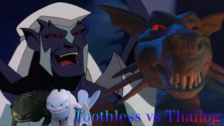 Toothless vs Thailog - Imagine Dragons - Radioactive