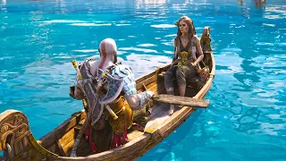 GOD OF WAR RAGNAROK - All Mimir, Freya and Kratos Boat Stories and Tales