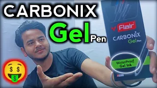 Flair Carbonix Gel Pen ||  MRP - 10 || Detailed Review Video BY YT STATIONARY