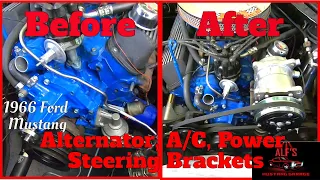 Creating a 289 Ford PS/AC/ALT Setup - Belts, Pulleys, Brackets