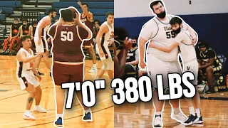 Connor Williams is THE BIGGEST College Basketball Player! (High School Highlights)