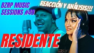 RESIDENTE || BZRP Music Sessions #49 REACCIÓN Y ANÁLISIS | VOCAL COACH REACCIONA A RESIDENTE BZRP