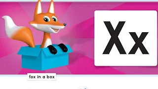 Oxford Phonics World student book level 1 - the alphabet - disc 2 - unit 8 - Letter X - box fox wax