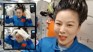 How Chinese astronauts wash their hair in space