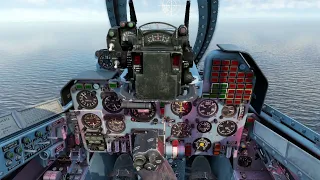 Вылет на Як-38 в VR шлеме в War Thunder. СБ режим.