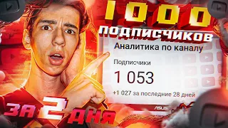 Как Набрать 1000 ПОДПИСЧИКОВ на YouTube за 2 ДНЯ (НОВЫЙ 100% РАБОЧИЙ СПОСОБ)